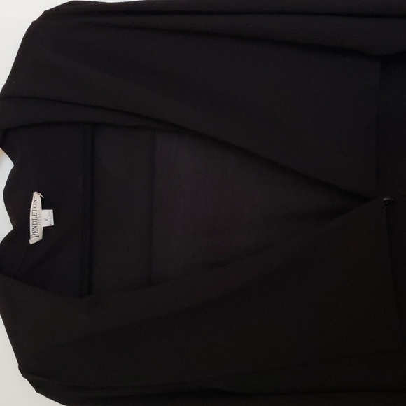 Pendleton Petite Black Merino Wool Draping Cardigan - Size XL - Picture 2 of 11